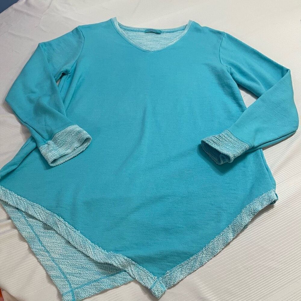 Fresh Produce Blue Tunic Top Size Medium Large